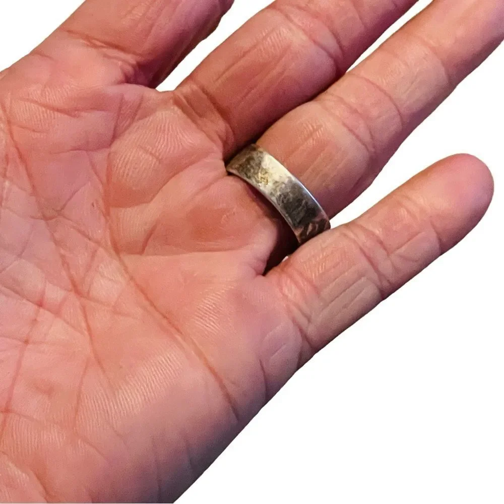 10/$25🦋 Silver Filagree Cutout Ring - Size 7.5